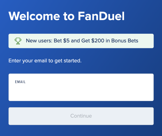 FanDuel Sportsbook welcome bonus